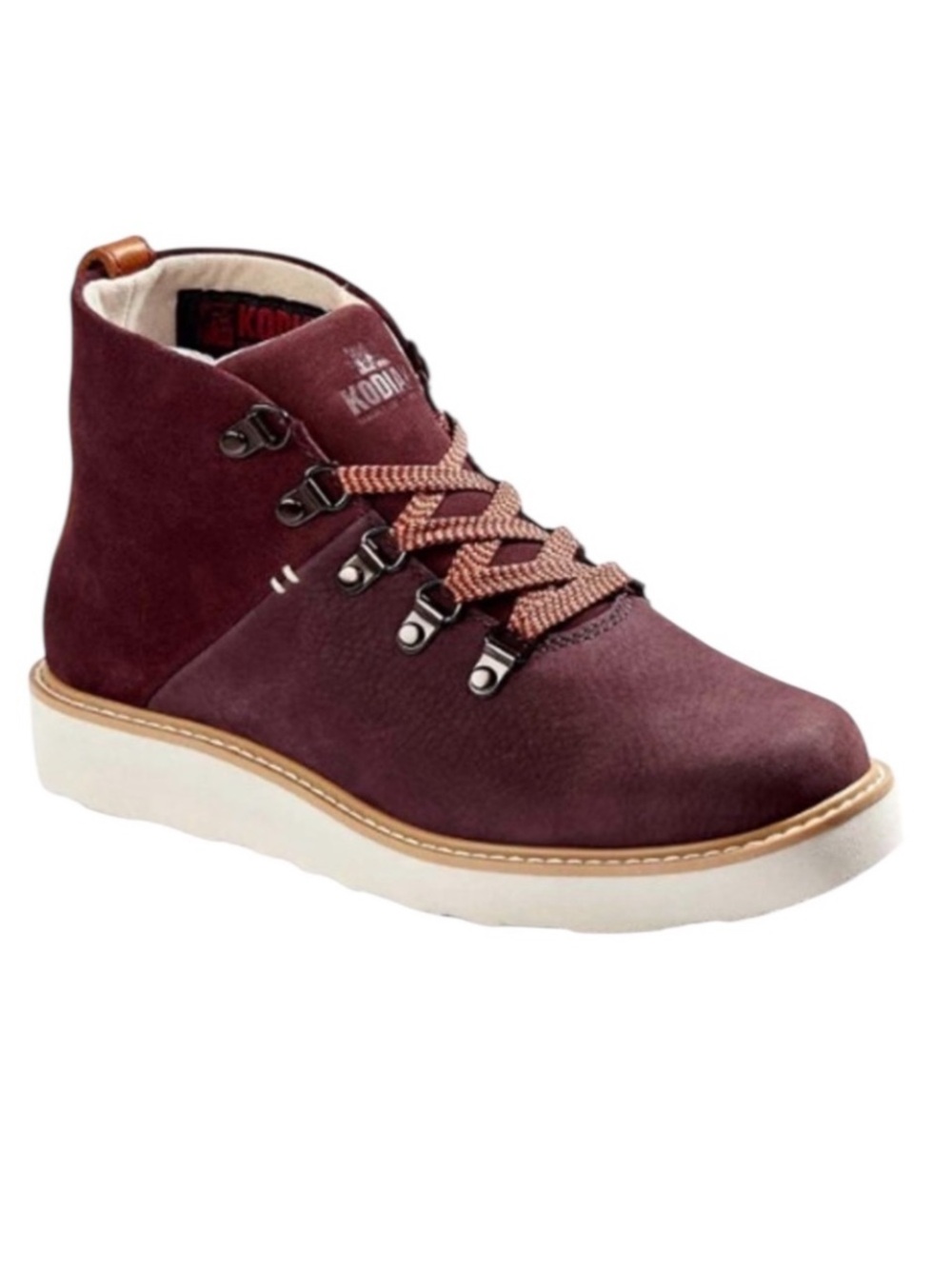 Kodiak Sauveur Alpine Waterproof Suede Leather Wedge Boot 8 Eggplant